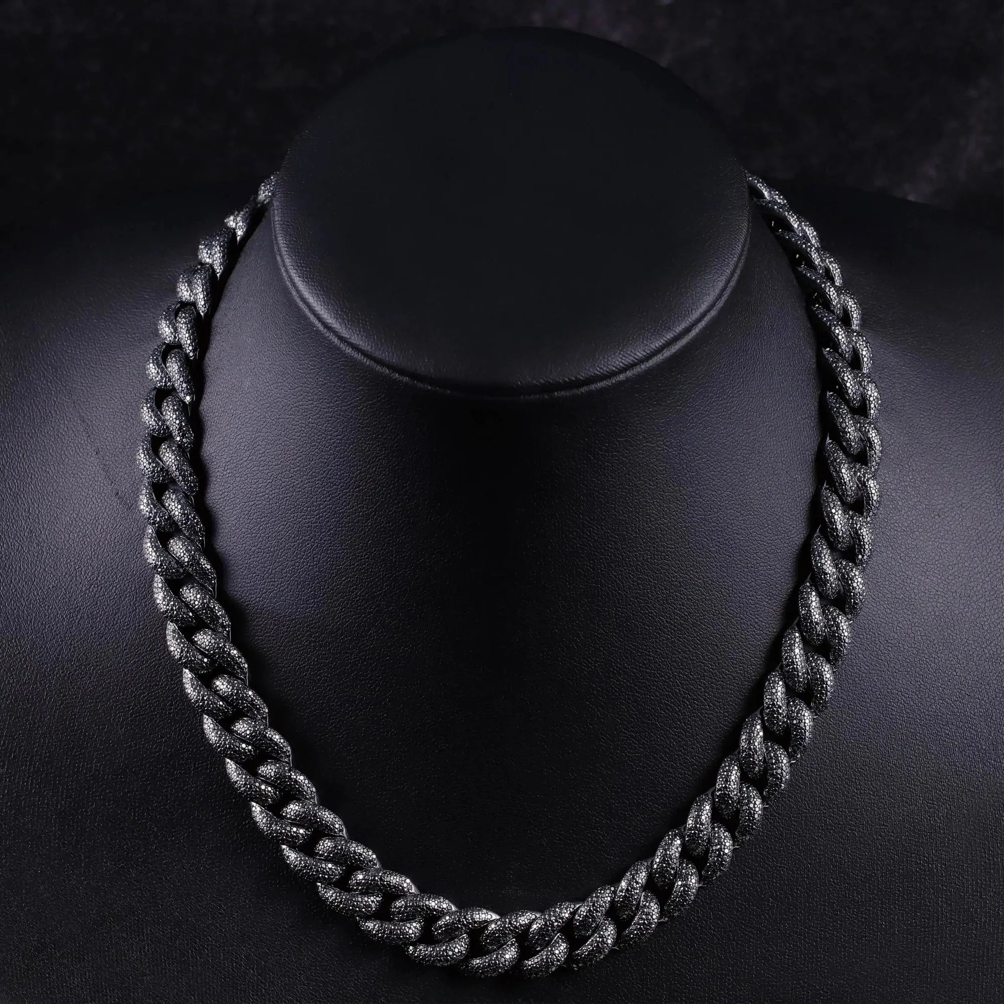 Lab-Created Moissanite Cuban Link Necklace