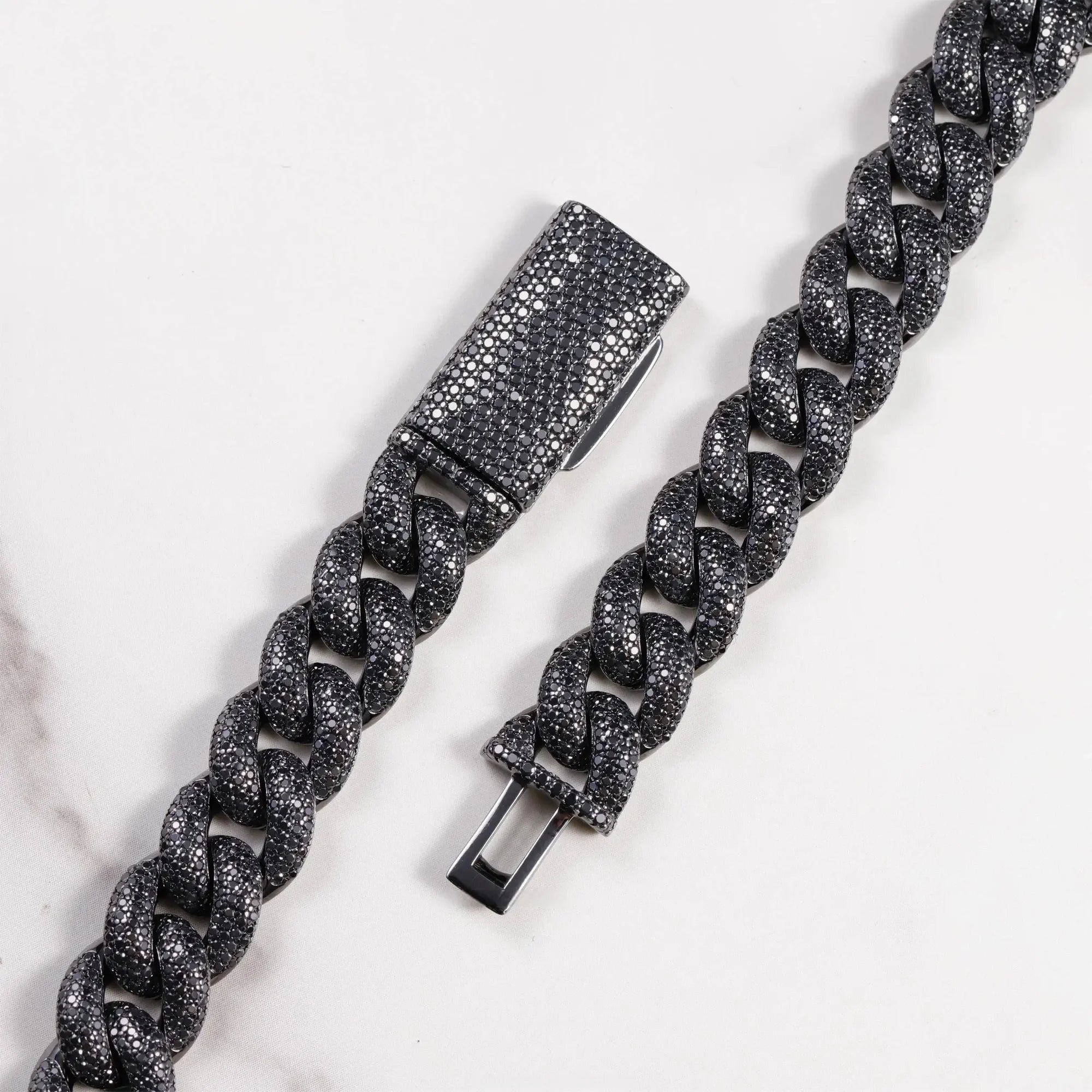 Lab-Created Moissanite Cuban Link Necklace