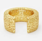 3D Hollow Gold lettering Cuff