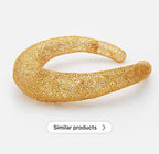 3D Gold Hollow Filigree Choker