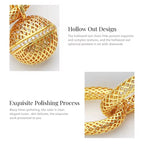 3D Hollow Gold Link Bracelet