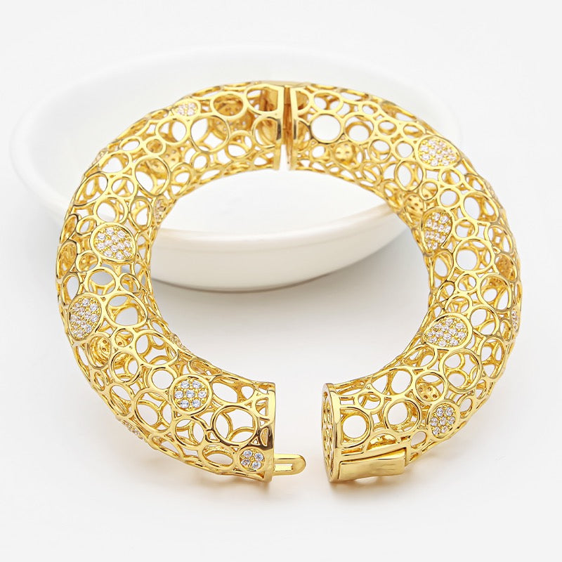 SU Mesh Hinged Bangle