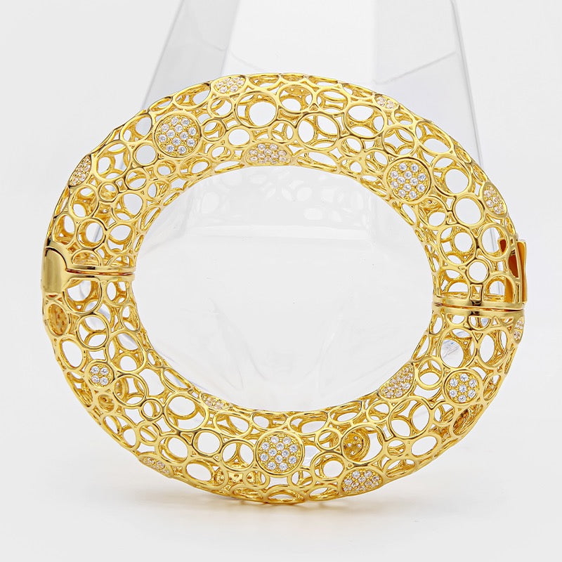 SU Mesh Hinged Bangle