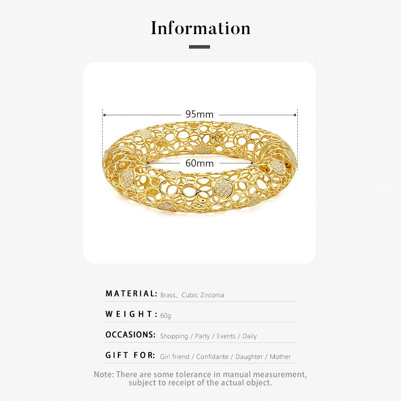 SU Mesh Hinged Bangle