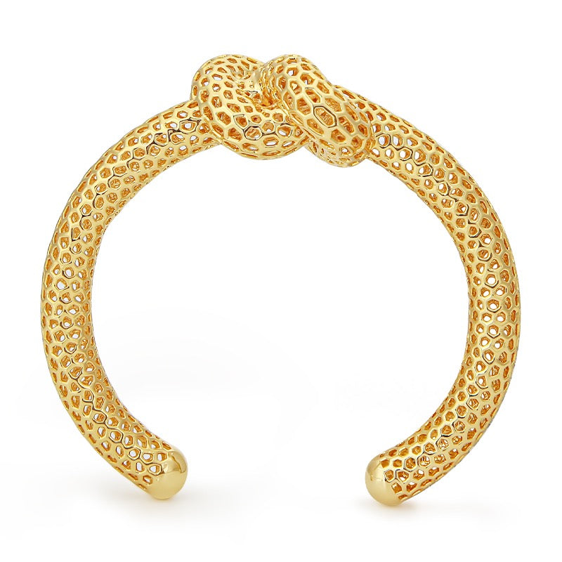 SU Gold Infinity Knot Cuff