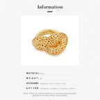 SU Gold Infinity Knot Ring